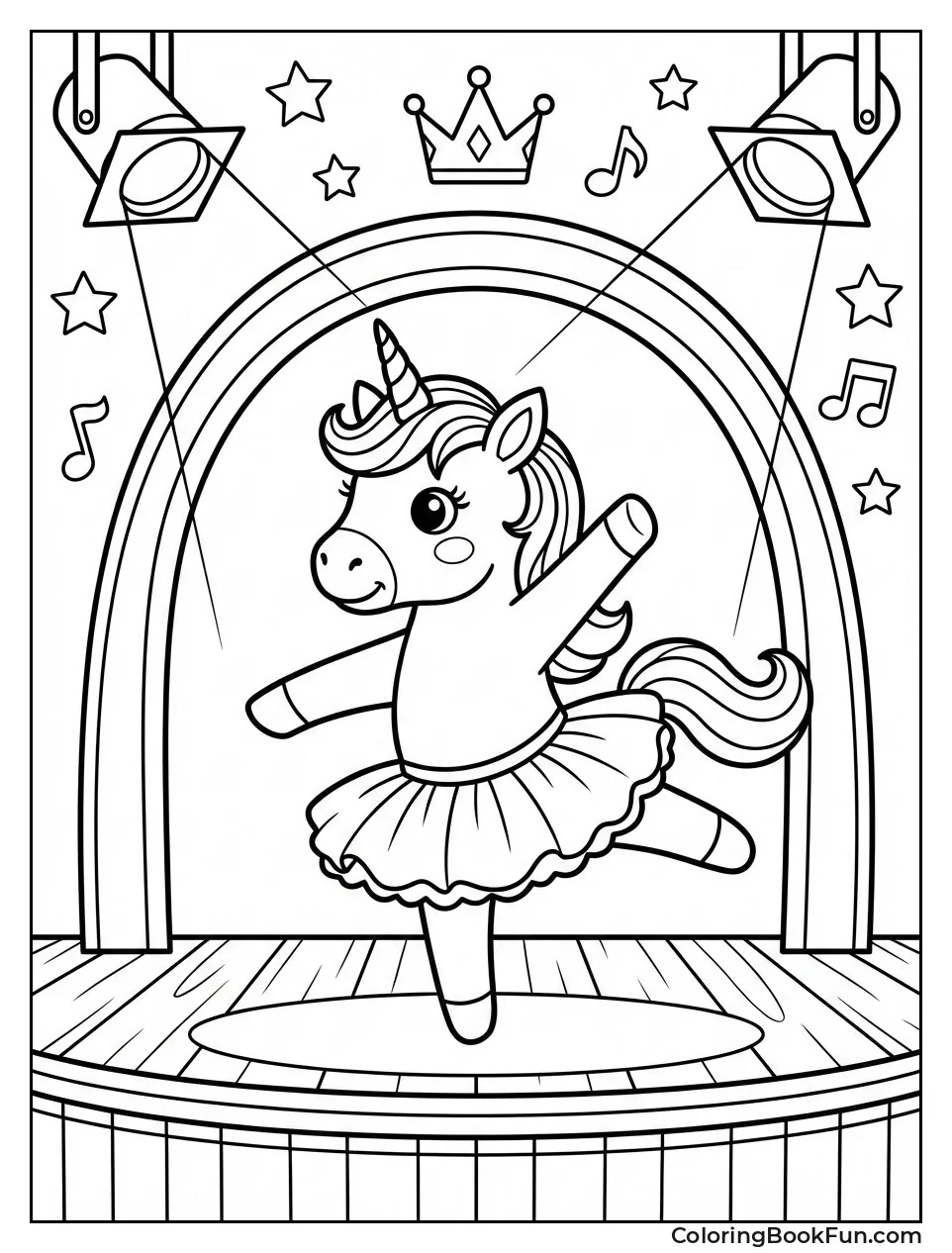 Ballerina Unicorn in Tutu