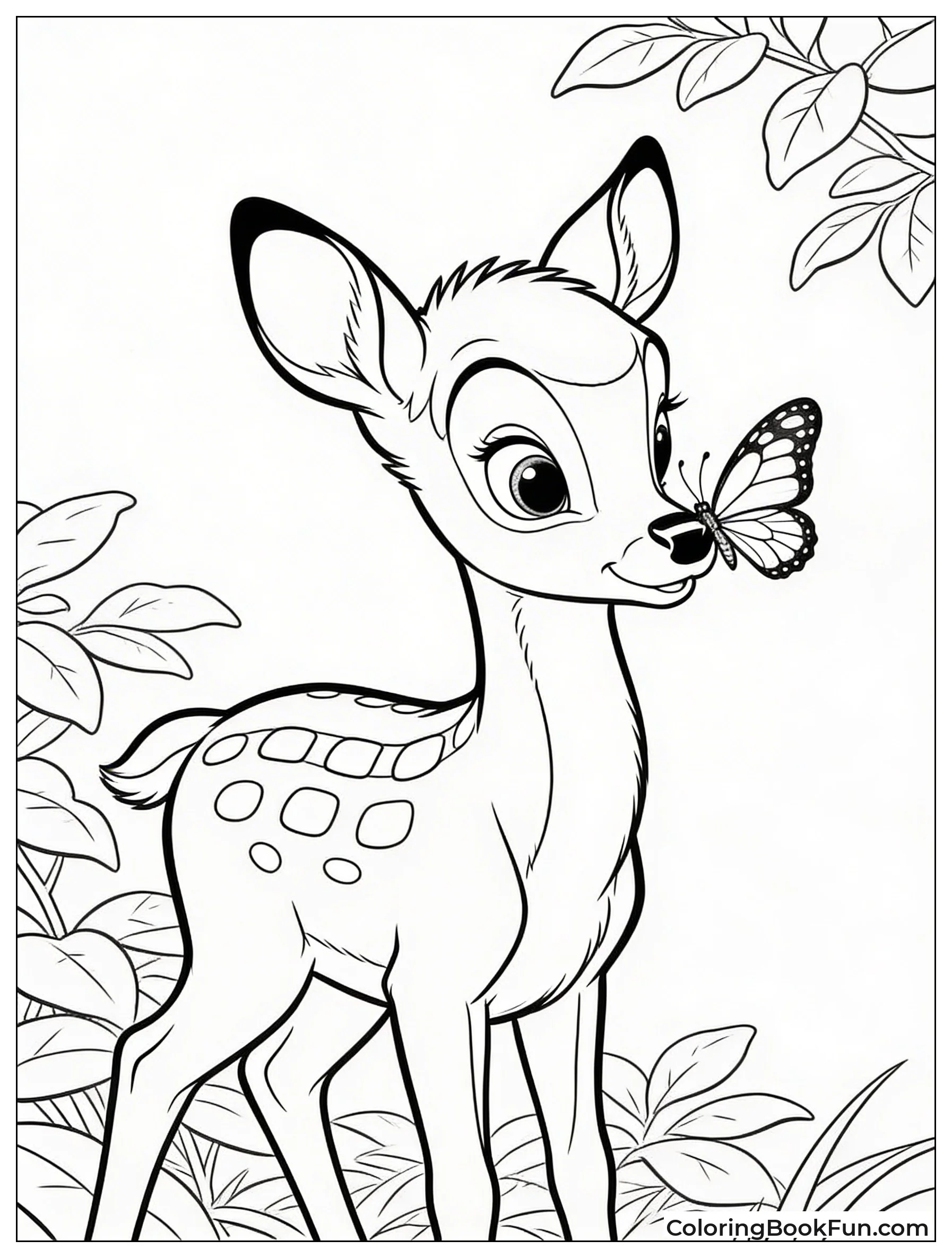 Butterfly on Bambi Nose