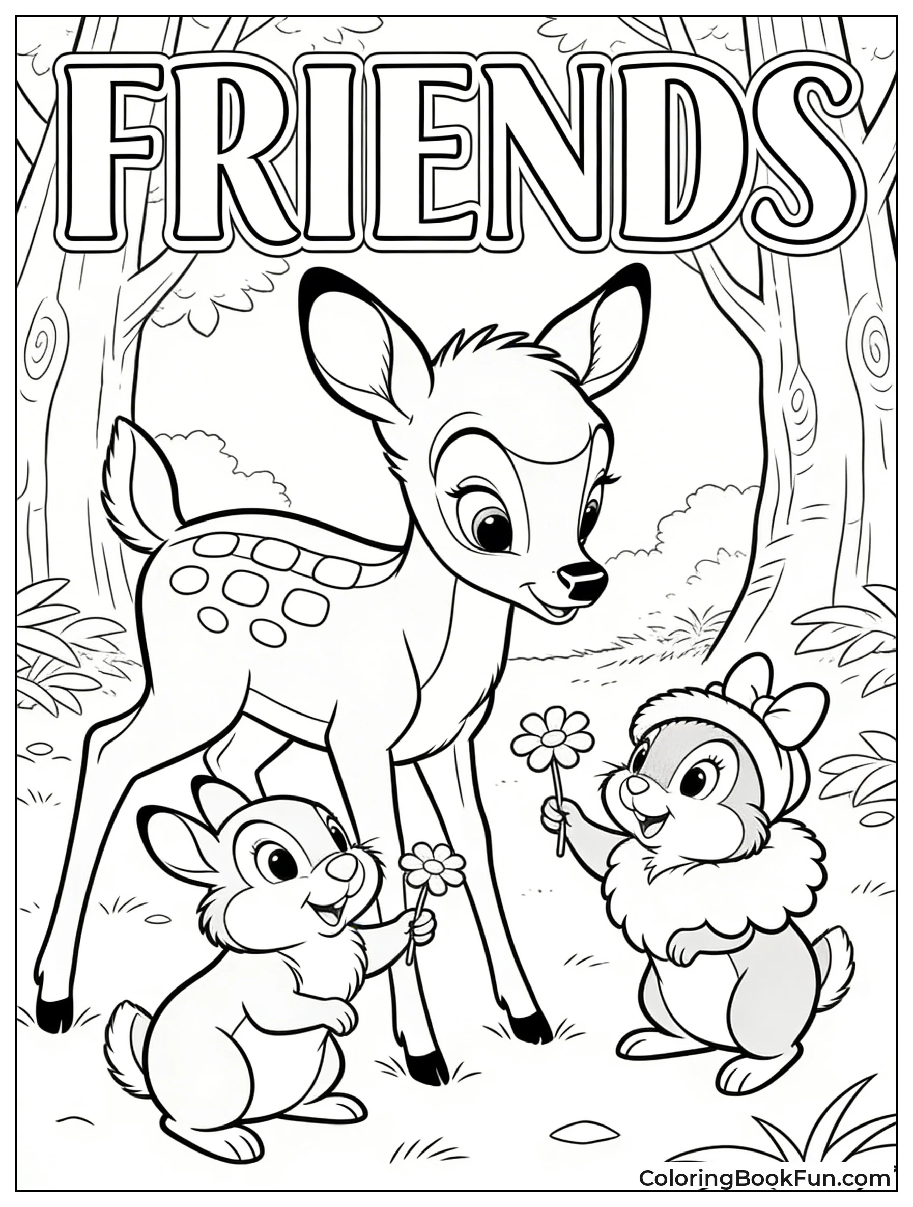 Bambi Plays with Friends