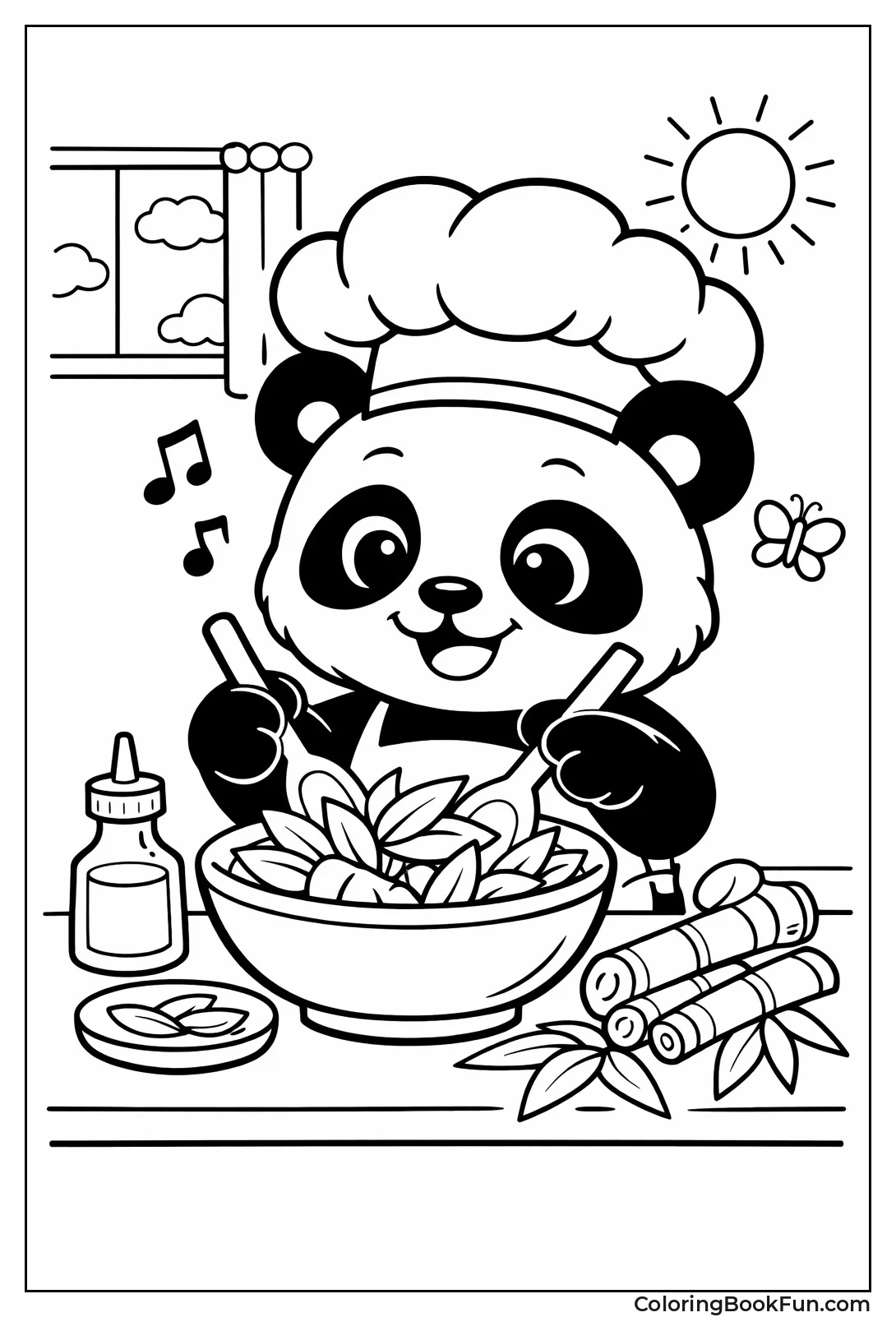 Bamboo Chef Panda Cooking