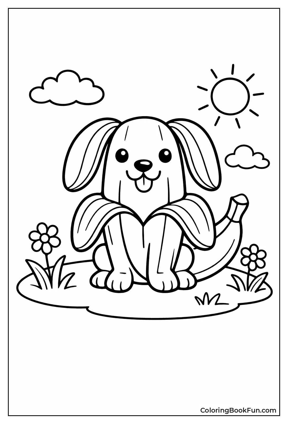 Banana Carved as Cute Dog