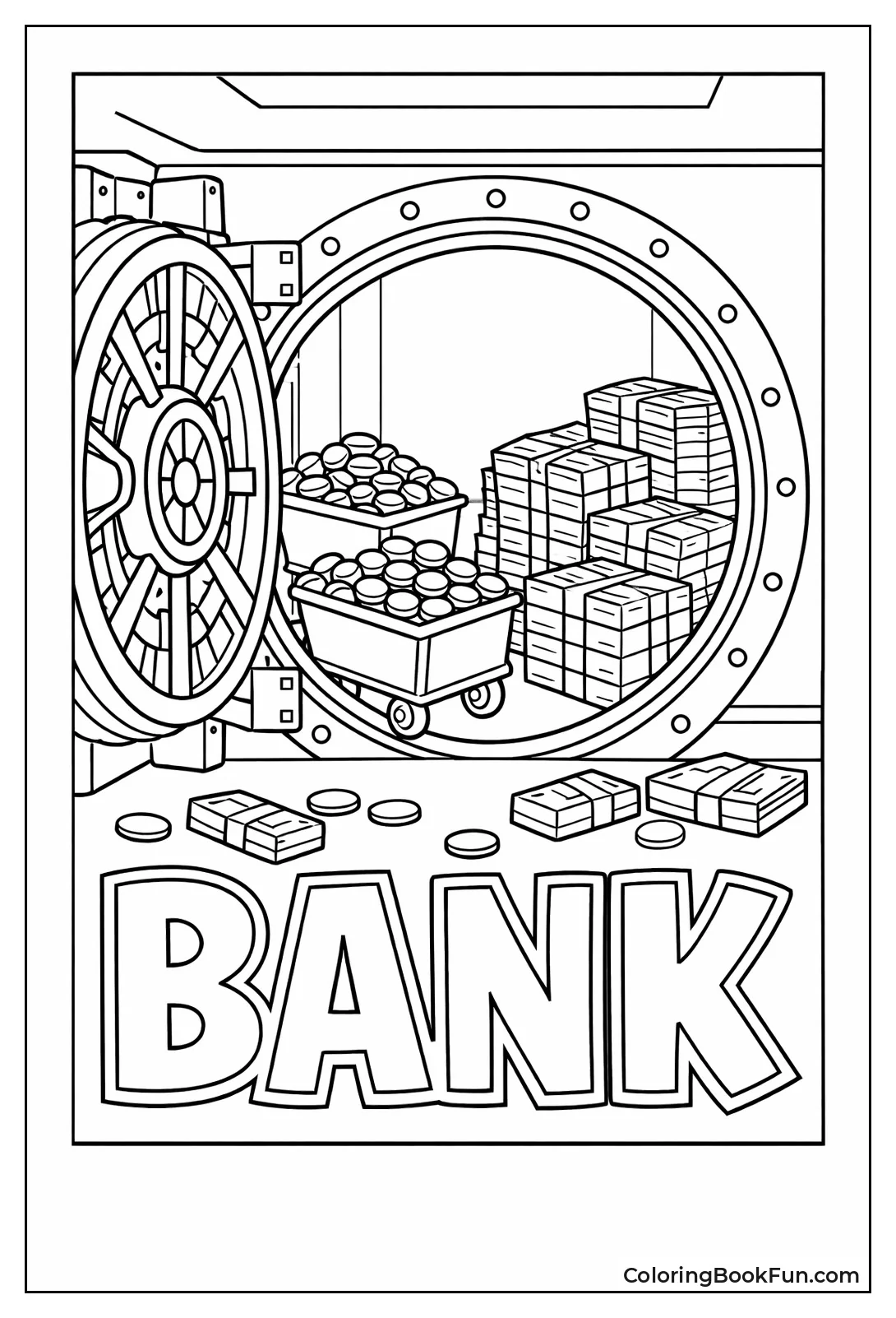 Vault Opens to Money Piles