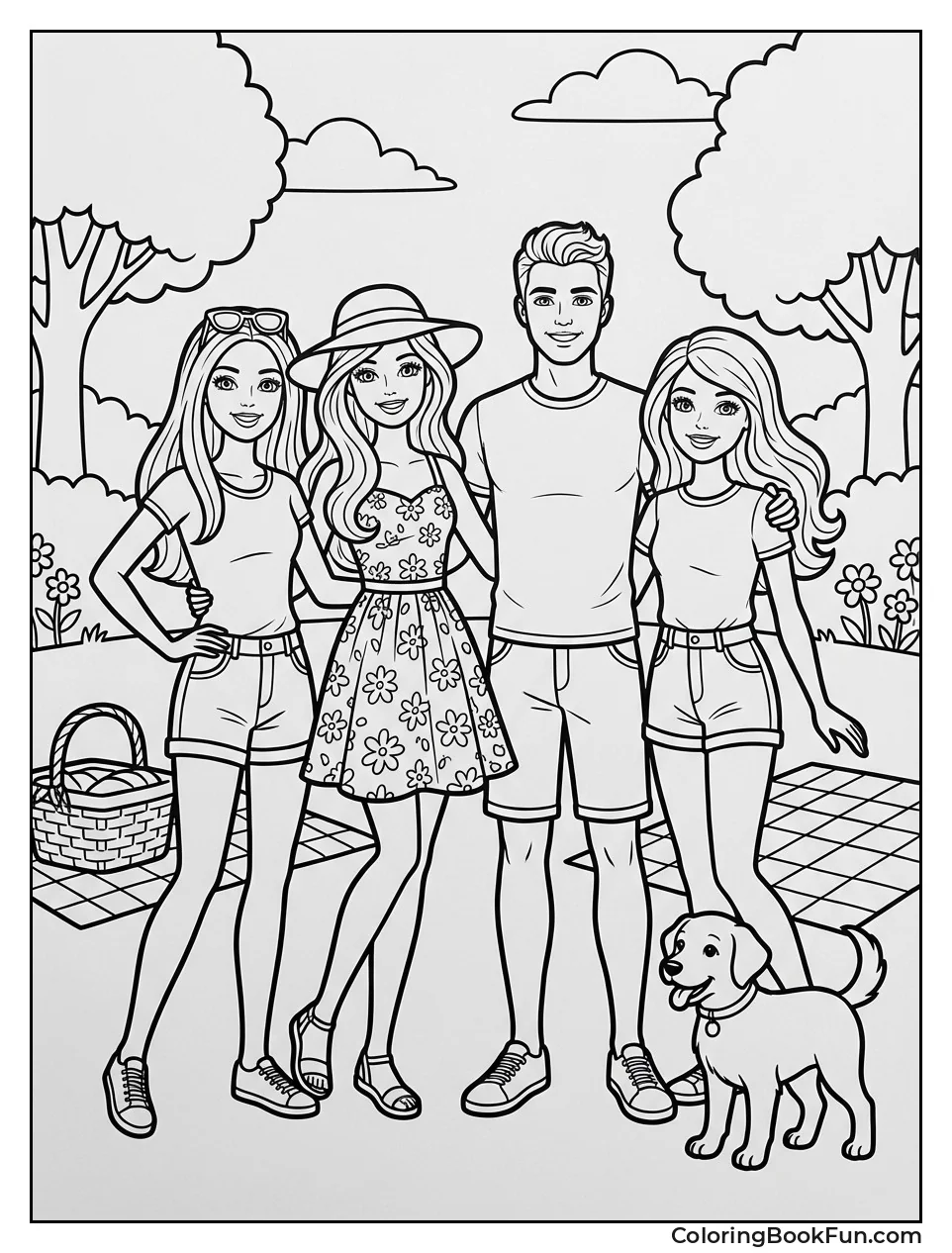 Barbie Plays with Friends