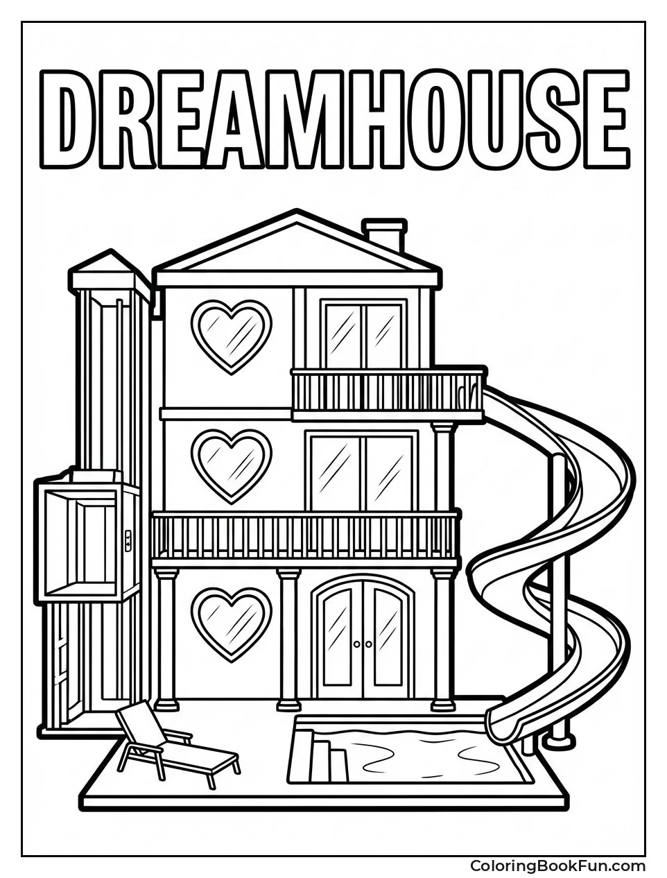 Pink Dreamhouse with Pool