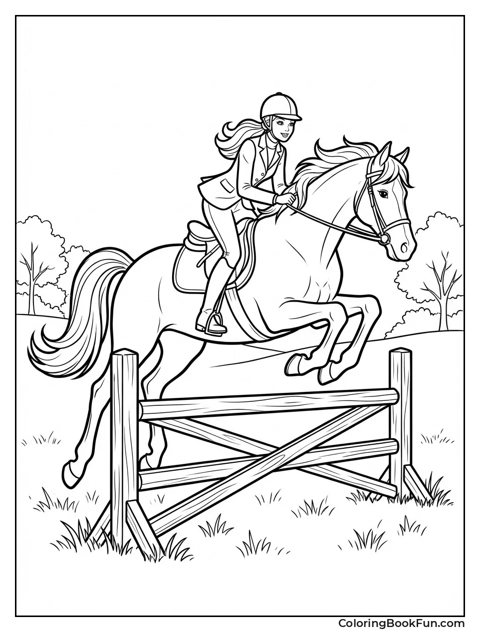 Barbie Rides Horse Meadow