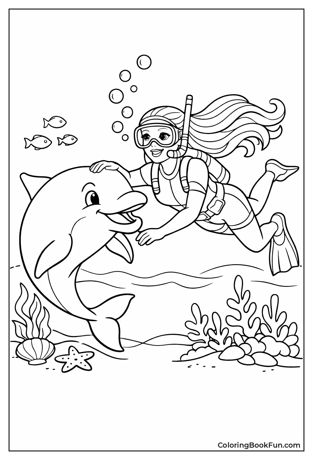 Barbie Swimming with Dolphin