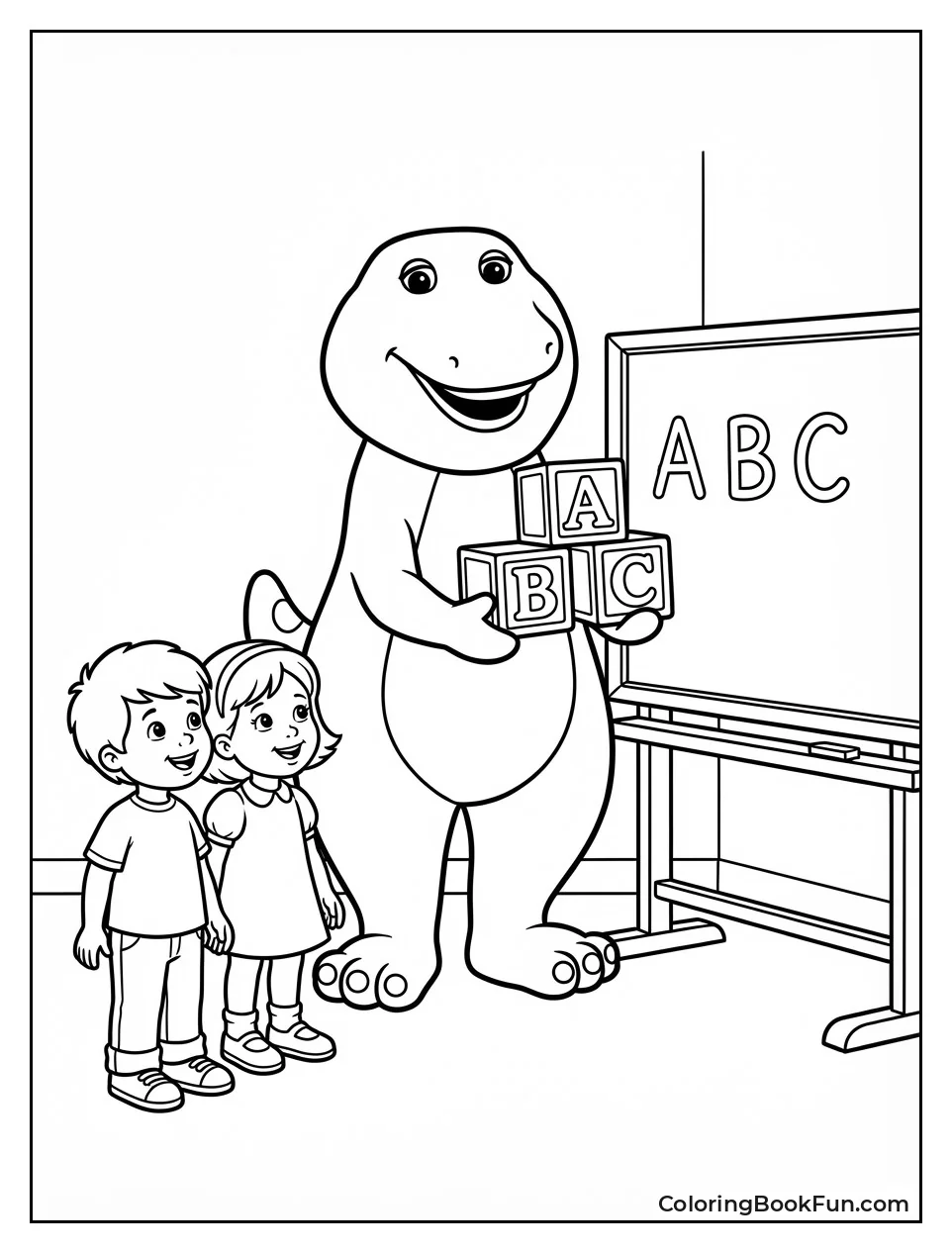 Barney Teaches Alphabet Blocks