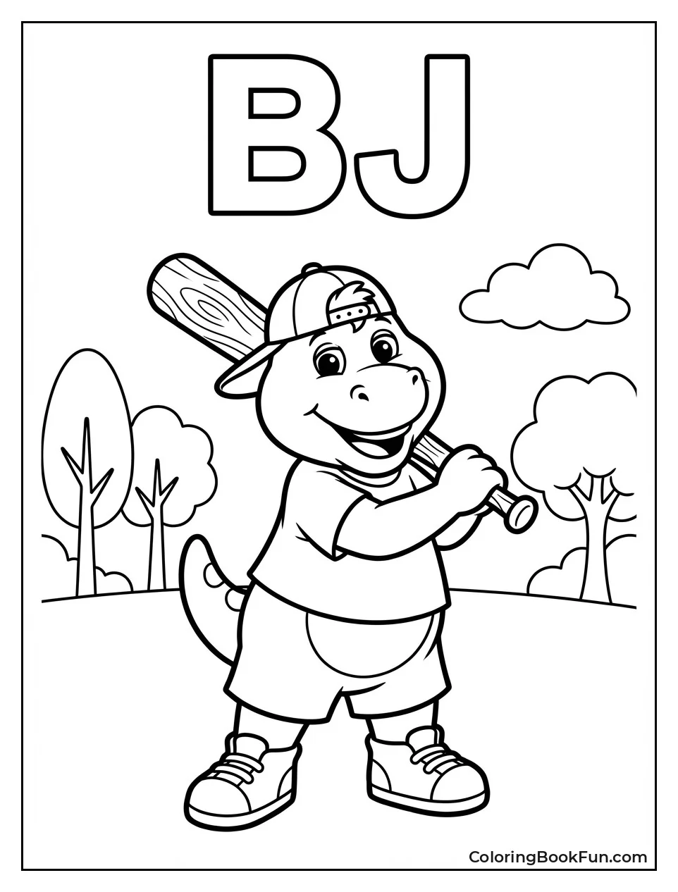 BJ Poses with Bat