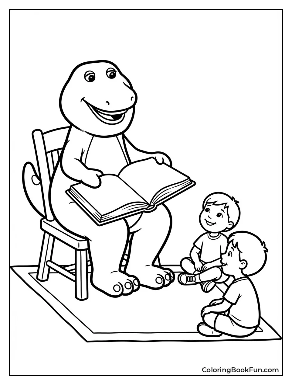 Barney Reads Story Circle