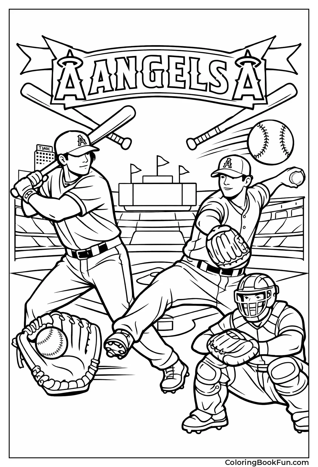 Angels Chase Red Halo