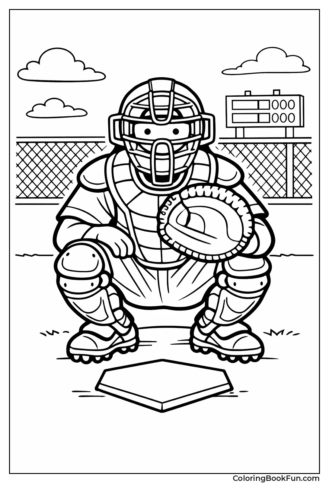 Catcher Gear Ready Crouch