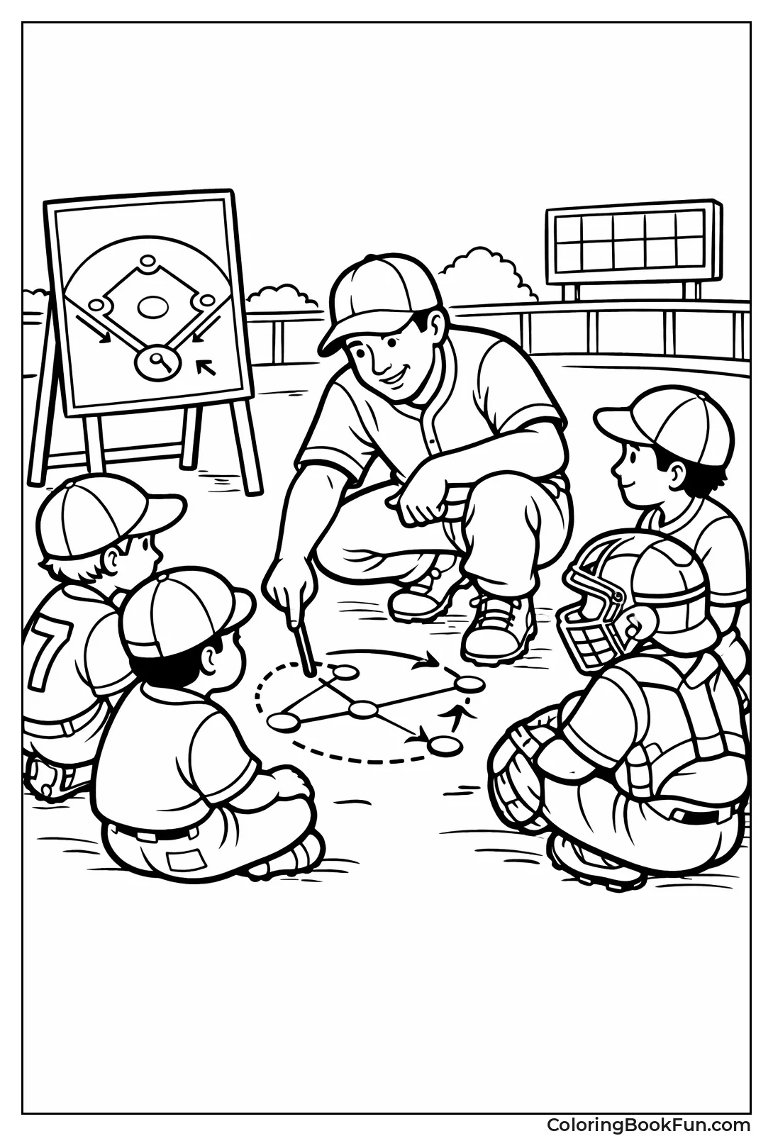 Coach Draws Game Plan