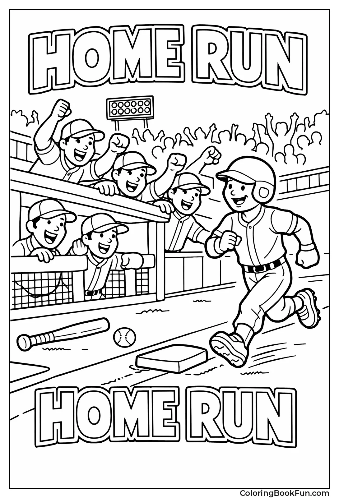 Runner Celebrates Home Run