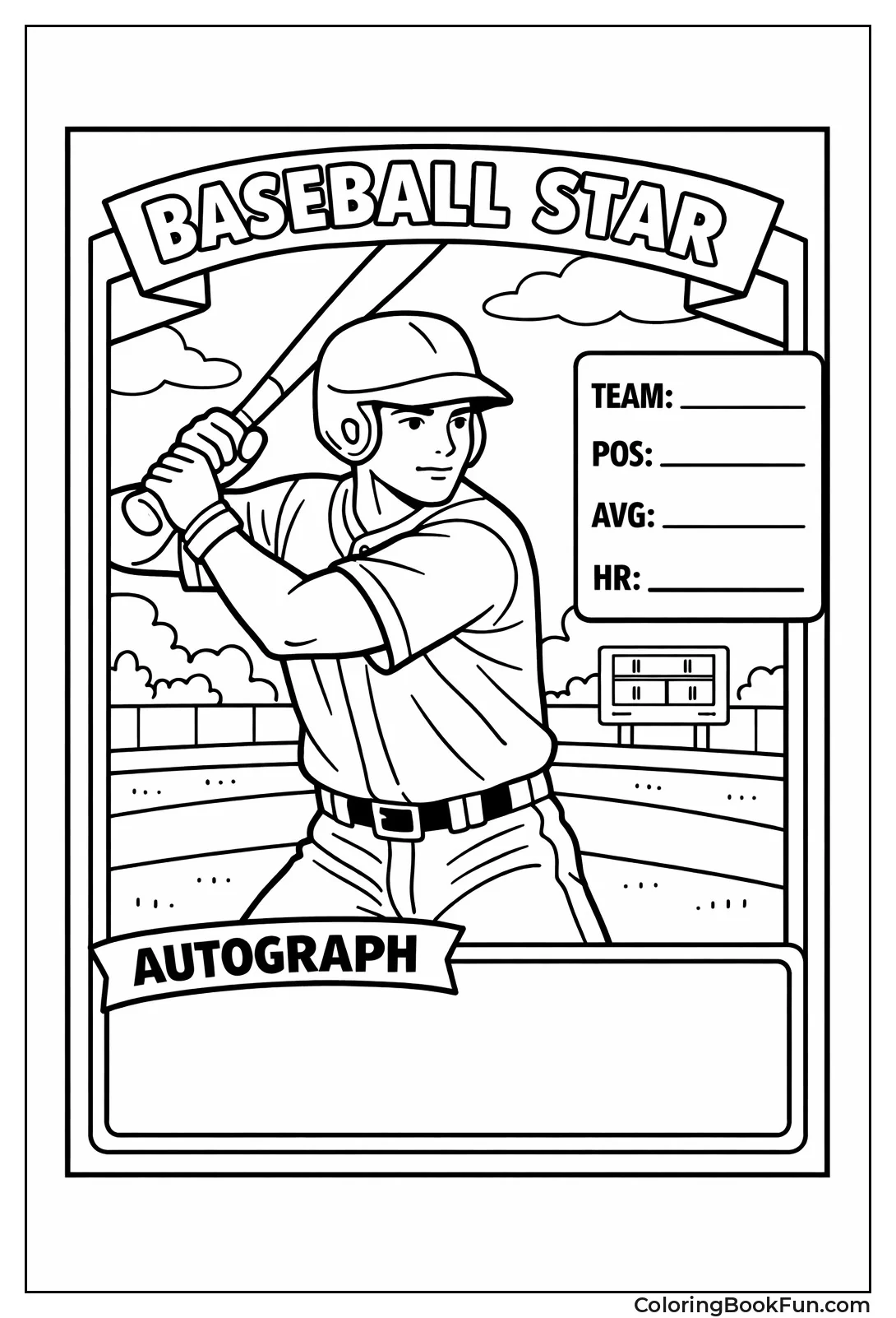 Batter on Sports Card
