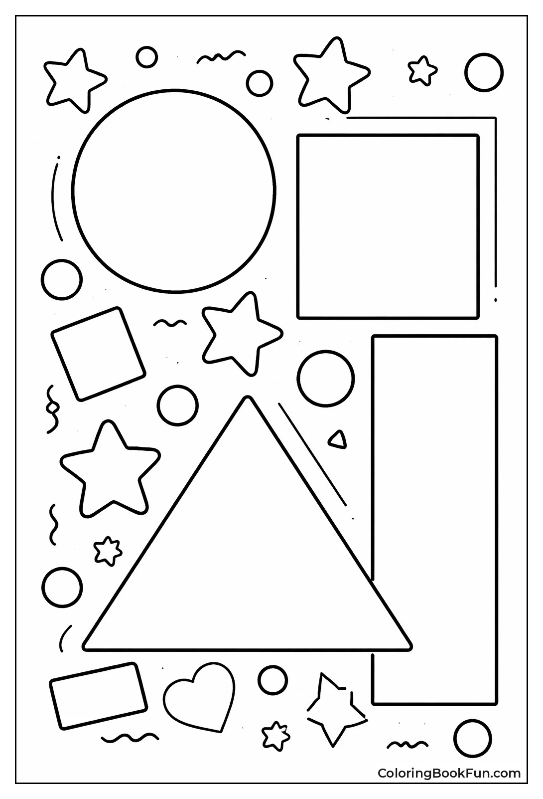 Basic Shapes to Color