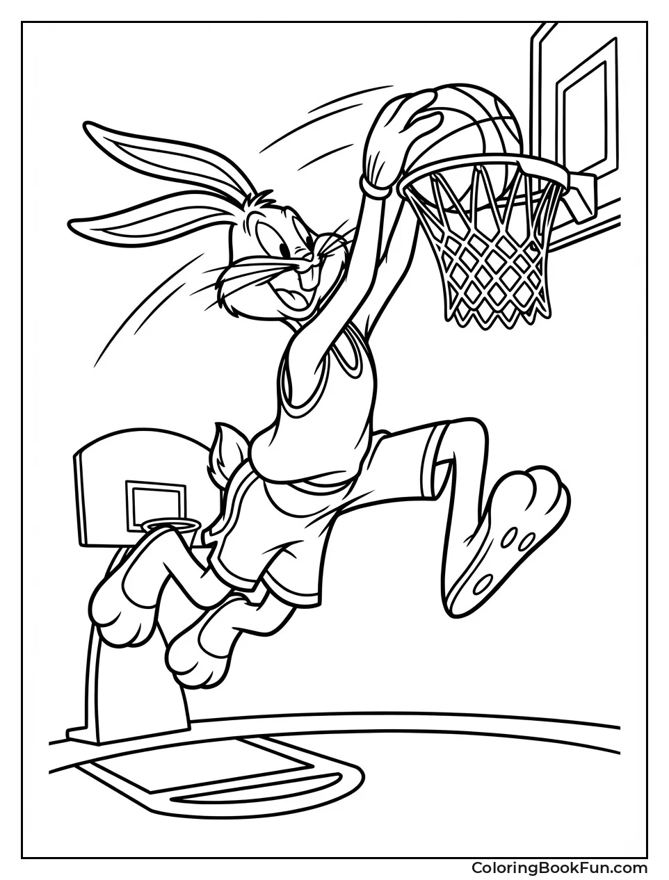 Bugs Bunny Slams Dunk