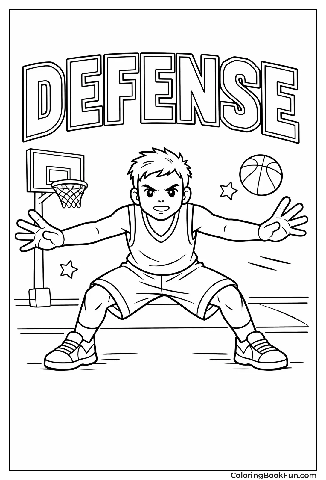Player in Defensive Stance