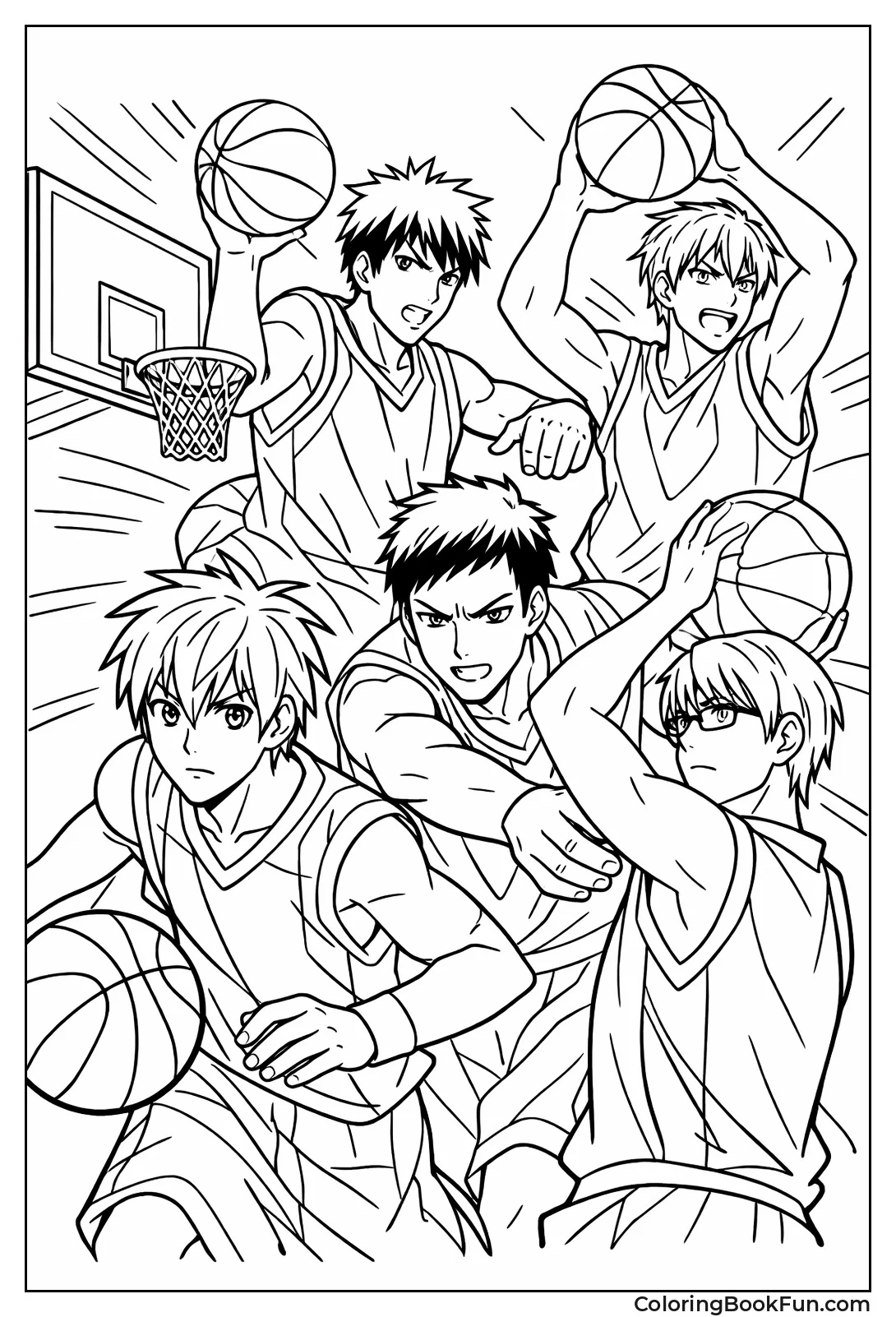 Anime Team in Game Poses