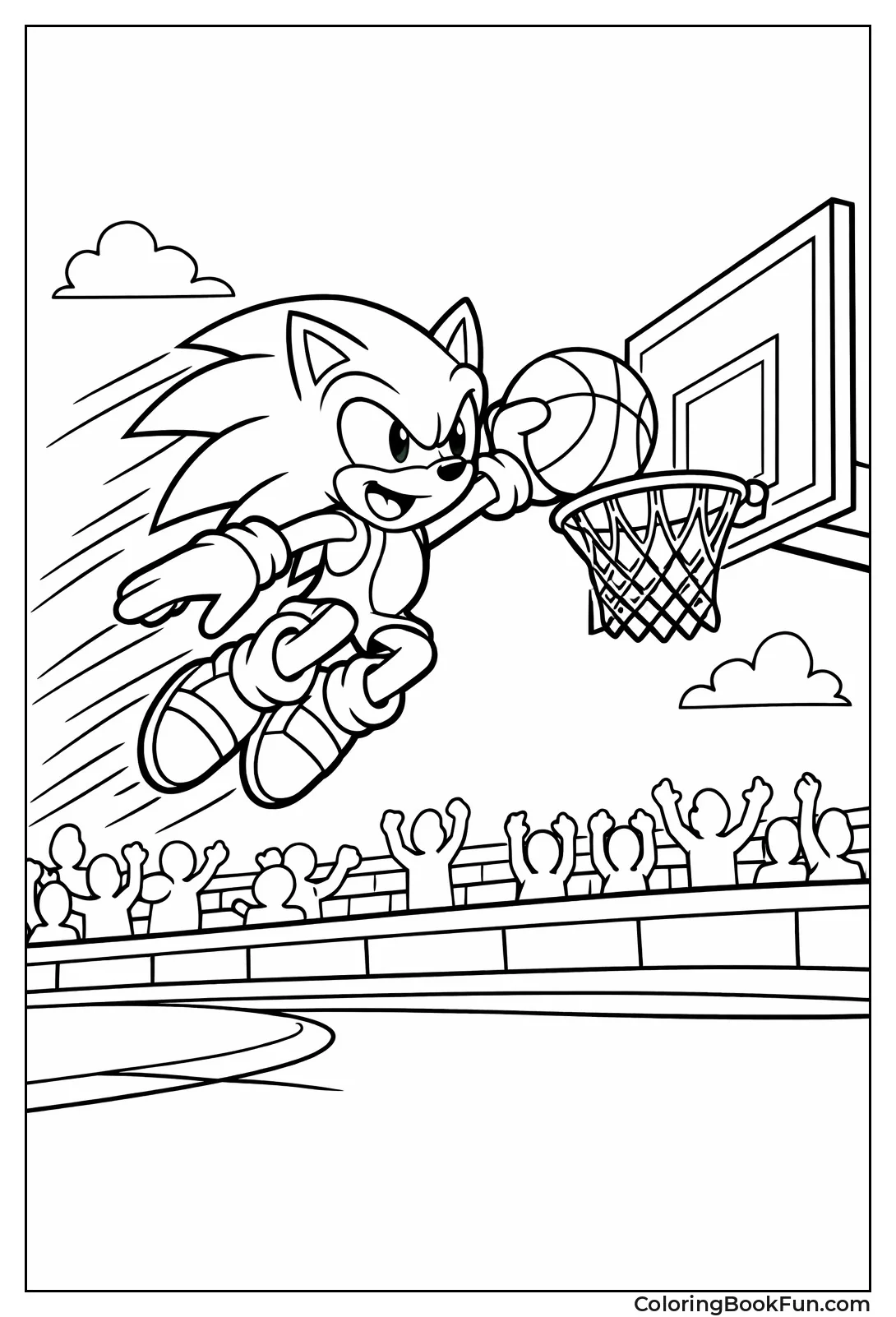 Sonic Dunks on Court