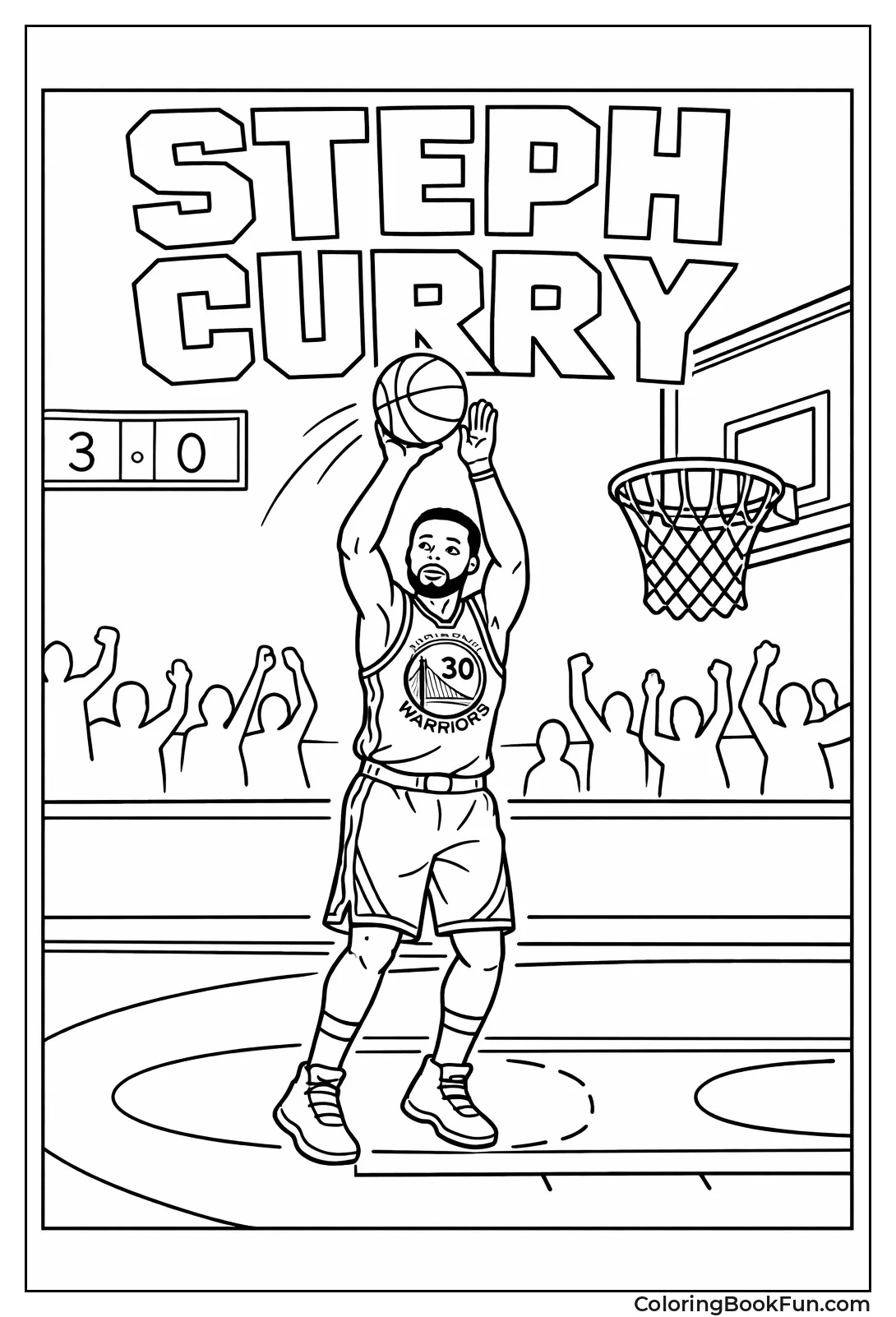 Steph Curry Shoots Three