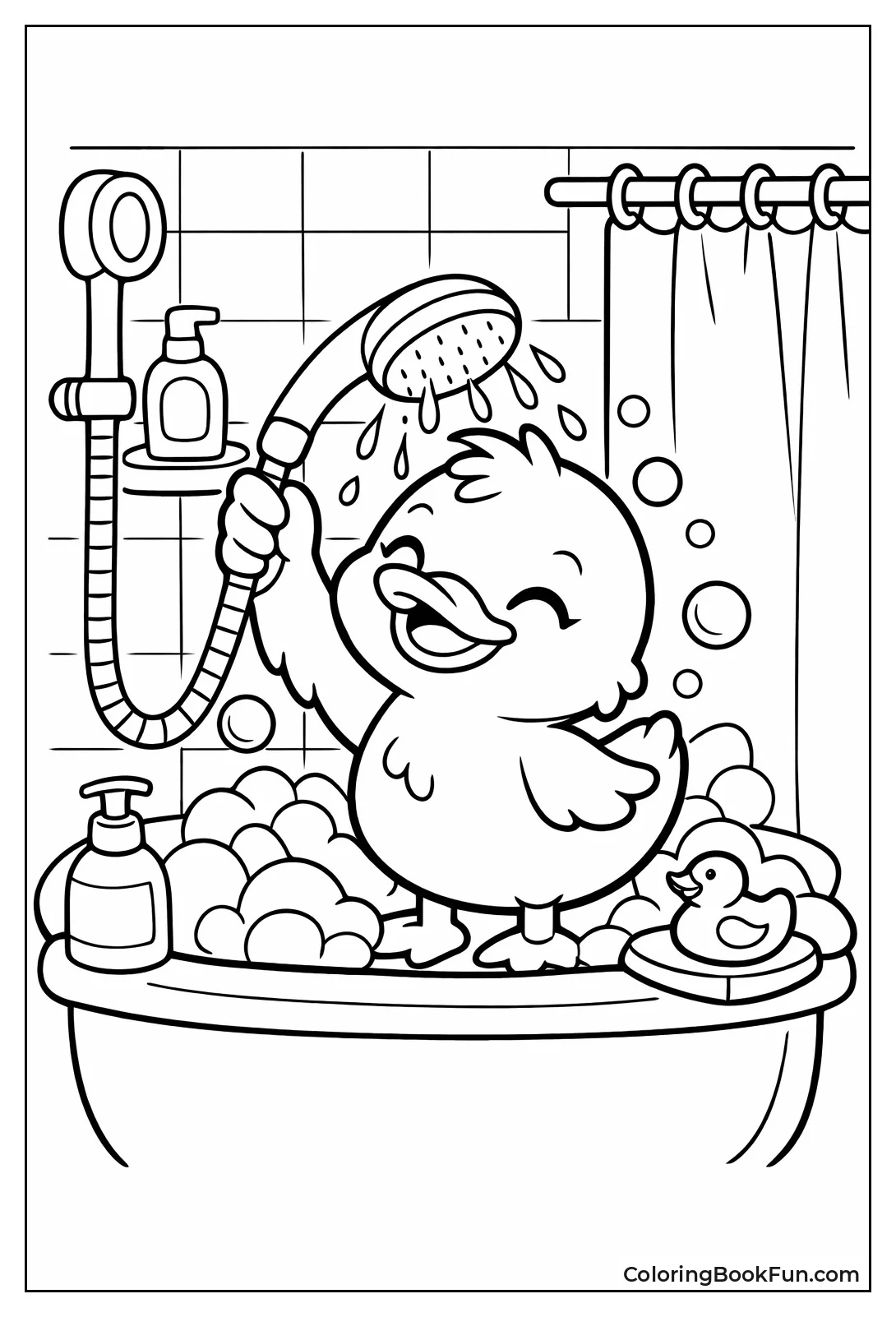 Duck in Shower