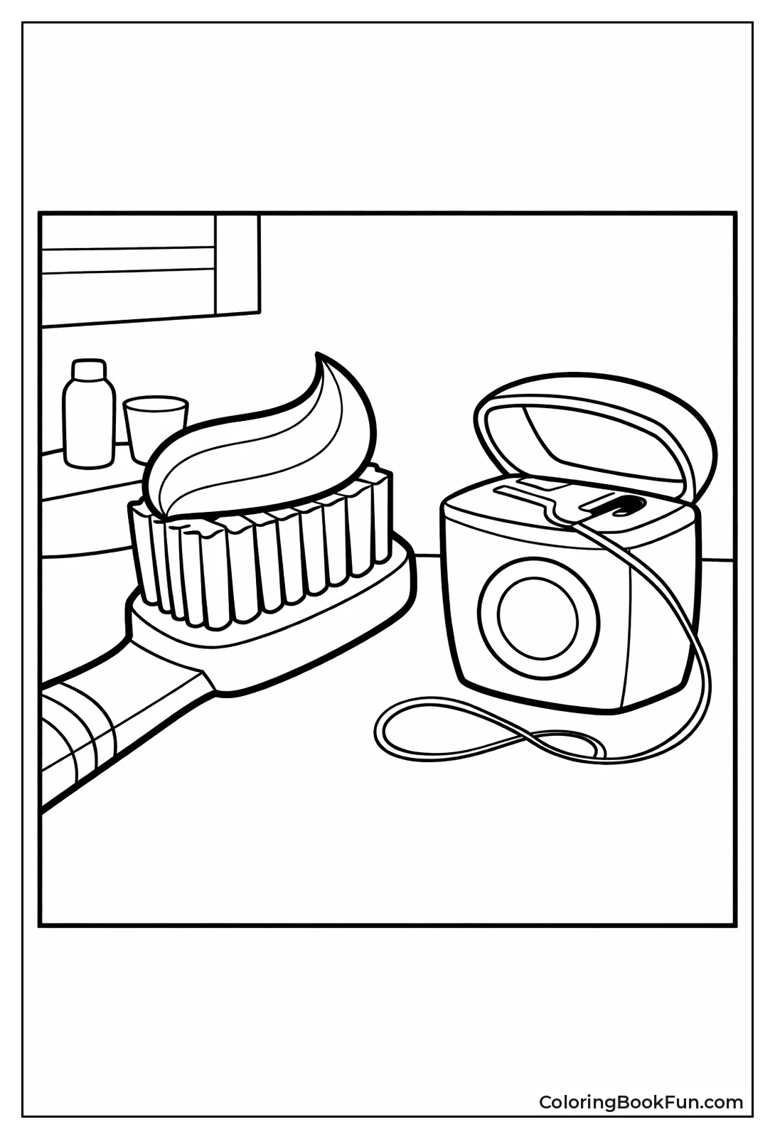 Toothbrush with Toothpaste