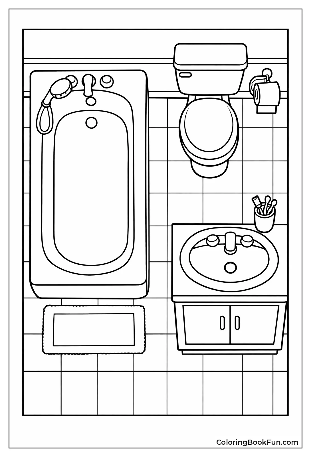 Bathroom Floorplan View