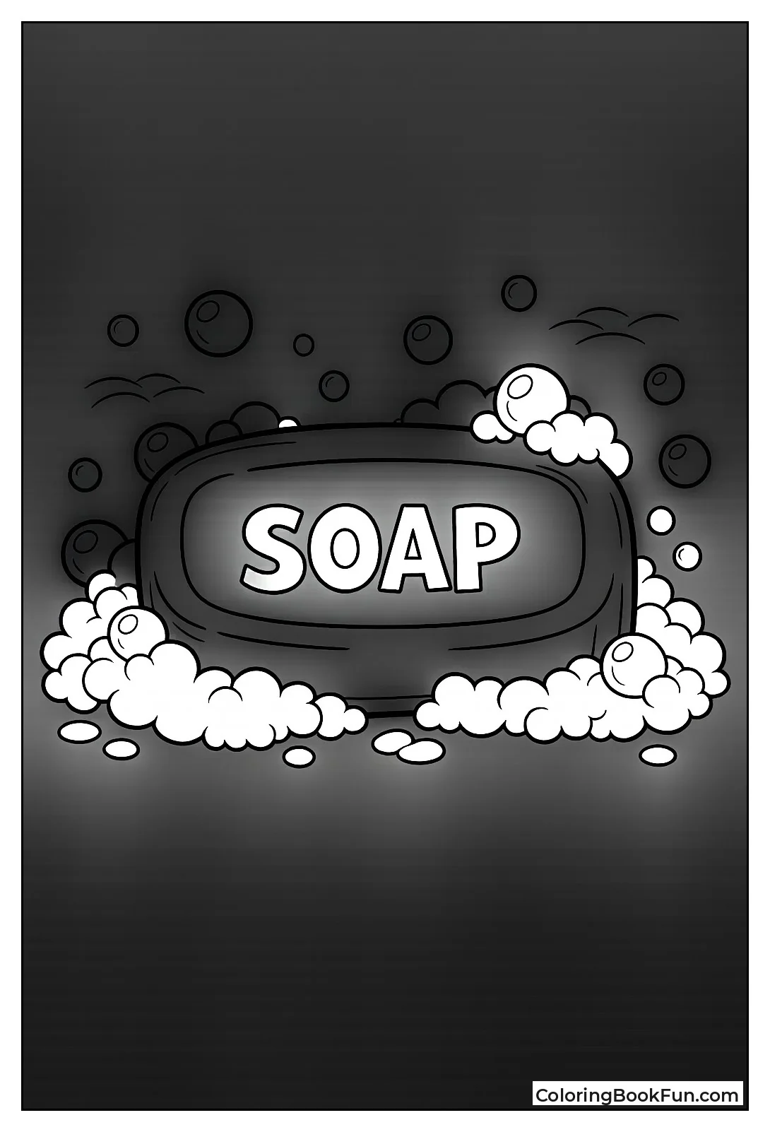 Soap Bar with Bubbles