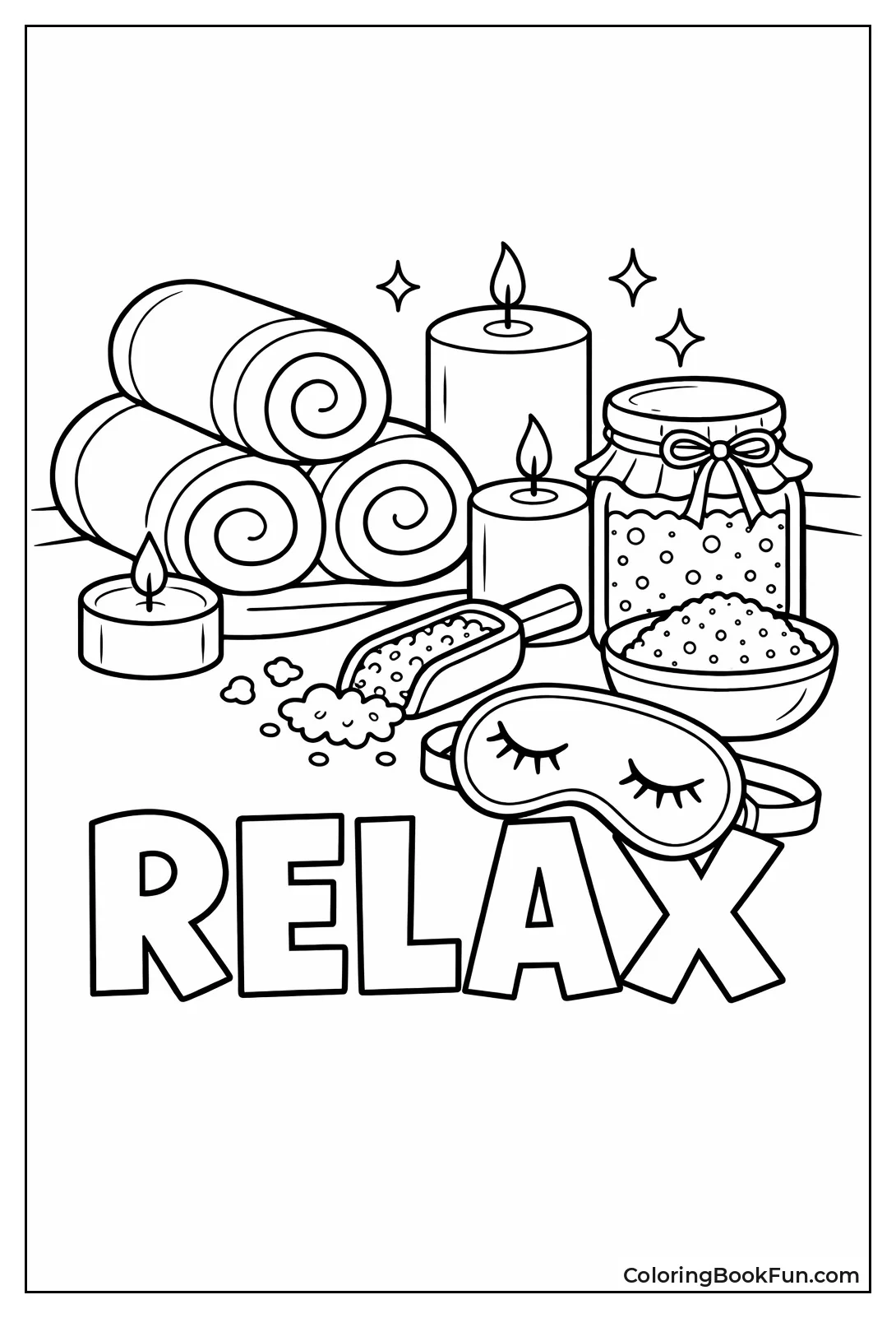 Spa Towels and Candles