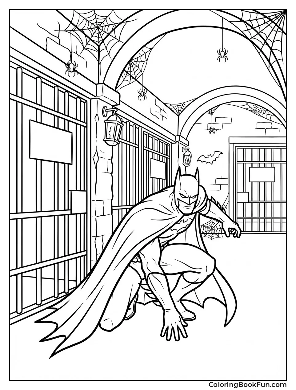 Batman Sneaks through Arkham