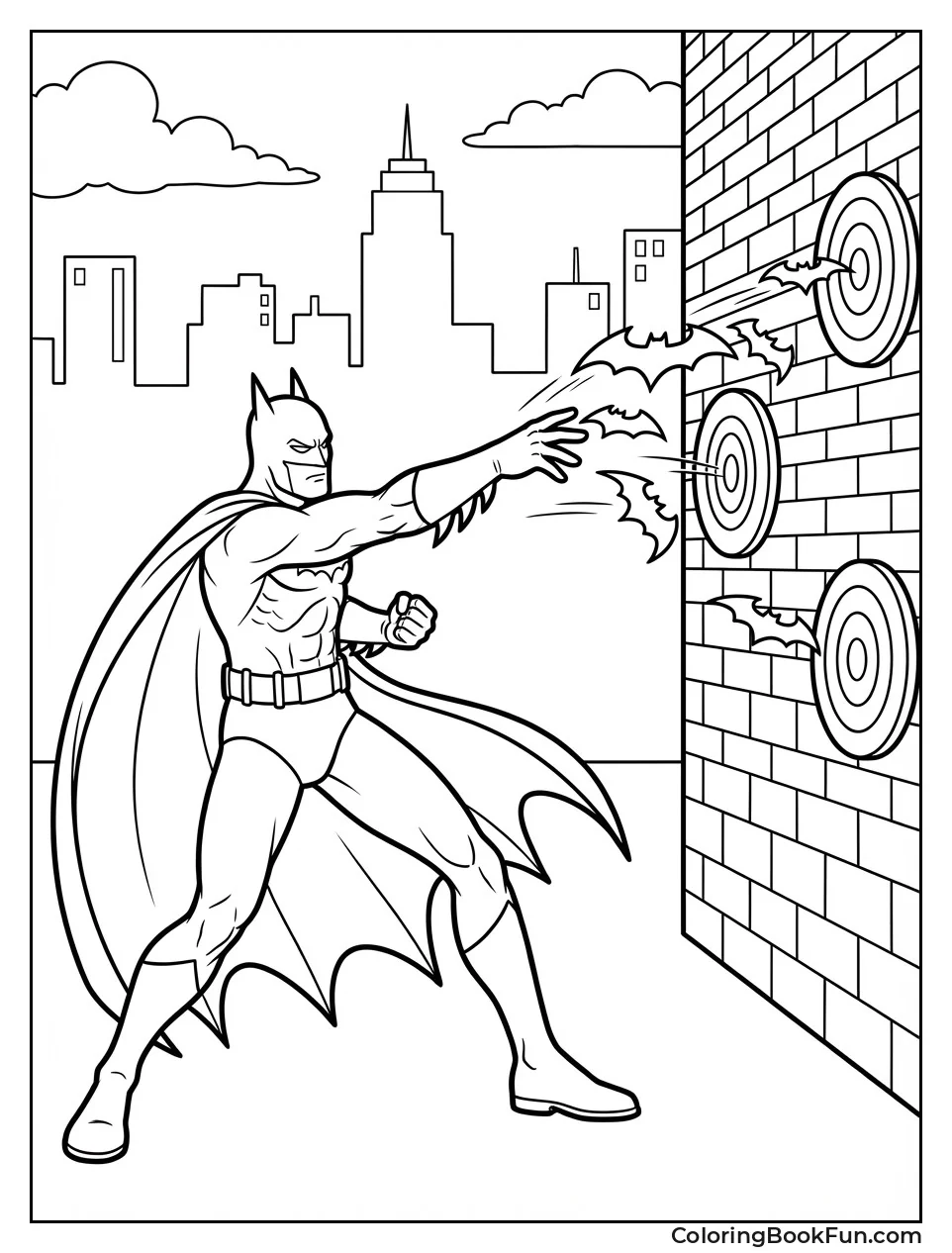 Batman Throws Sharp Batarangs