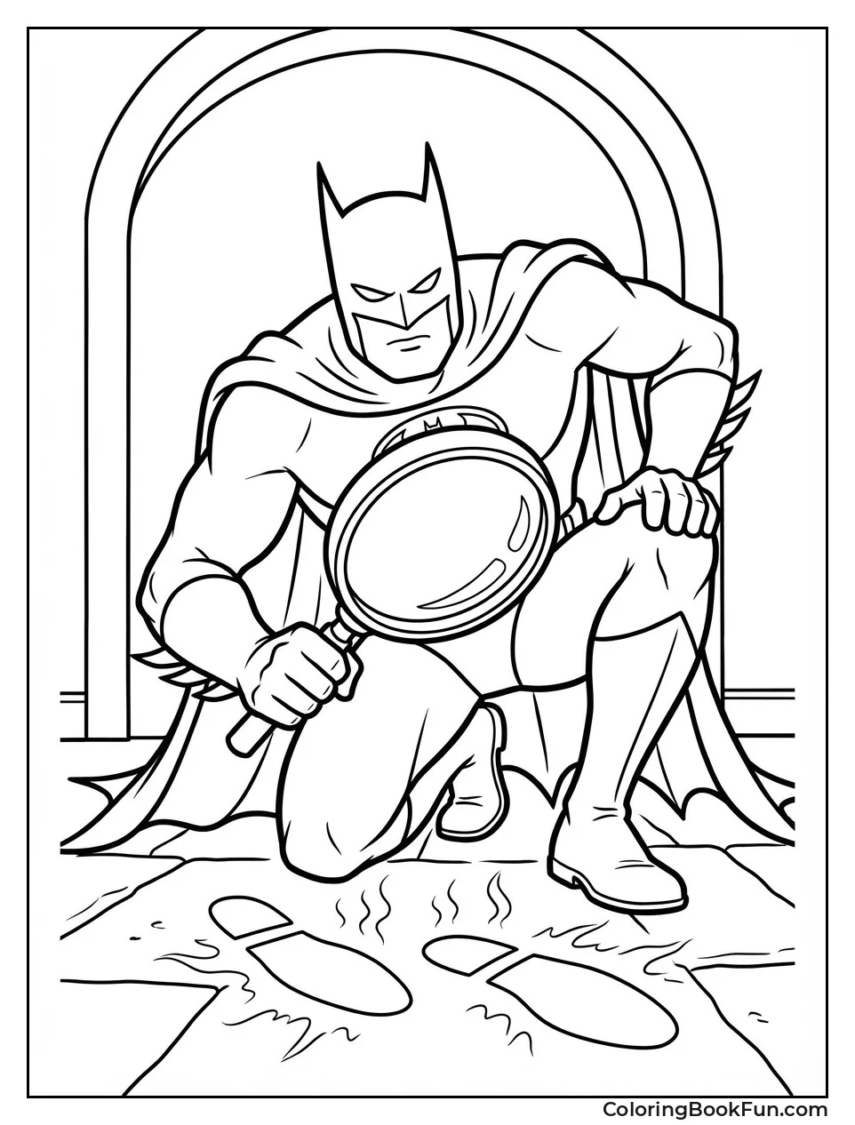 Batman Spots Glowing Prints