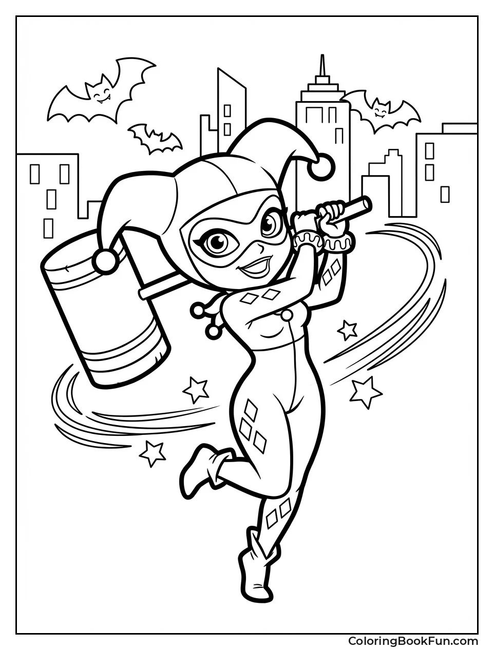 Harley Swings Giant Bat