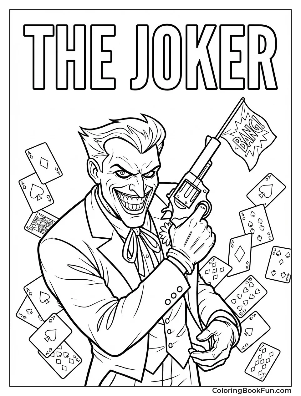 Joker Aims Bang Pistol