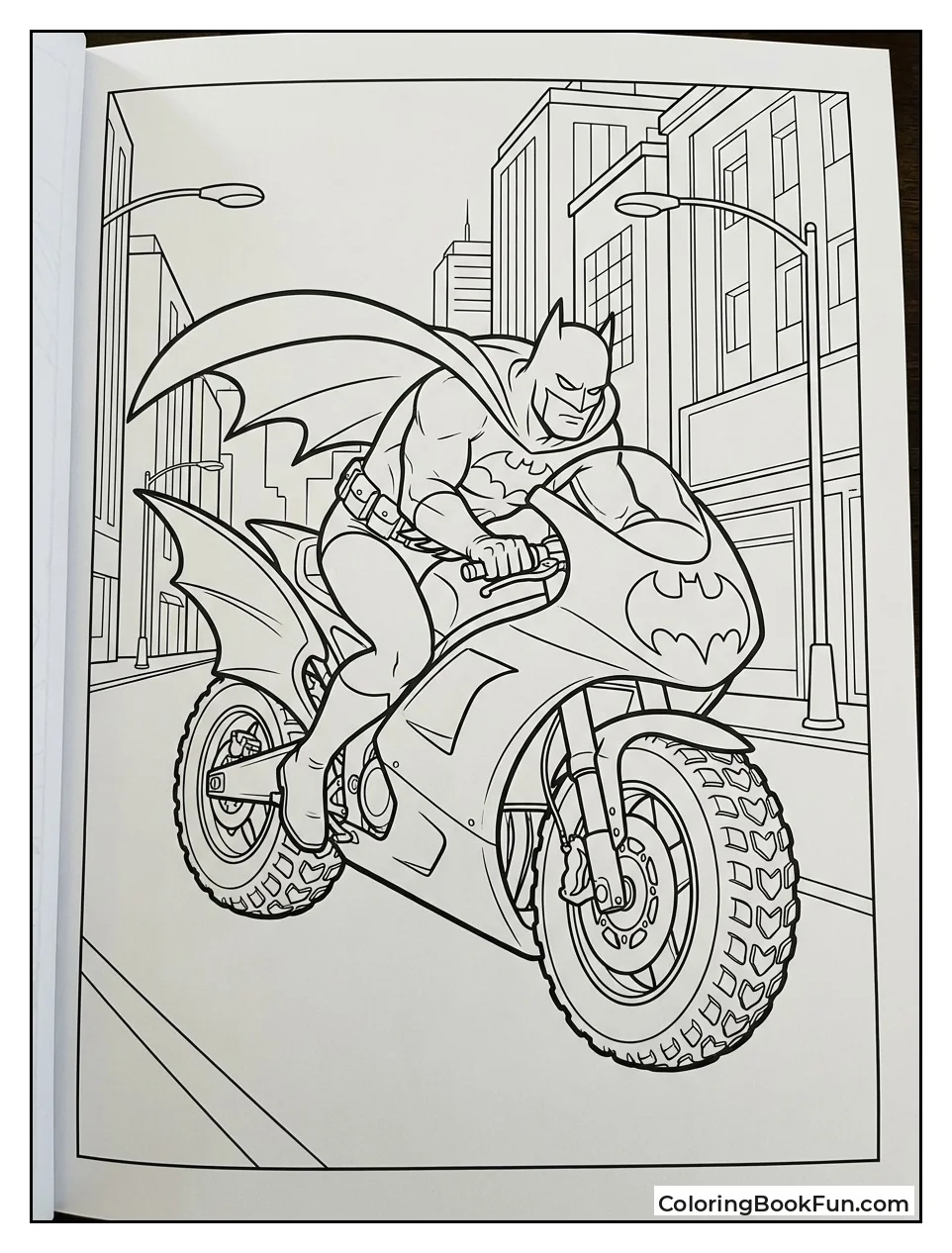 Batman Speeds Bat Bike
