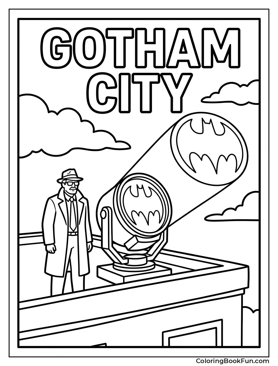 Gordon Lights Bat-Signal