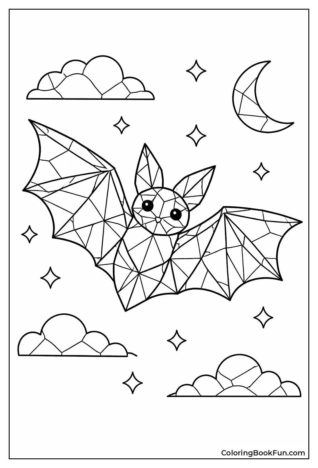 Geometric Low Poly Bat