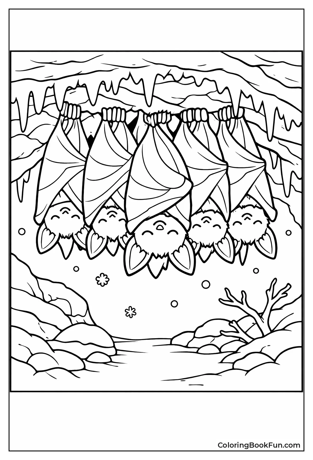 Hibernating Bats in Cluster