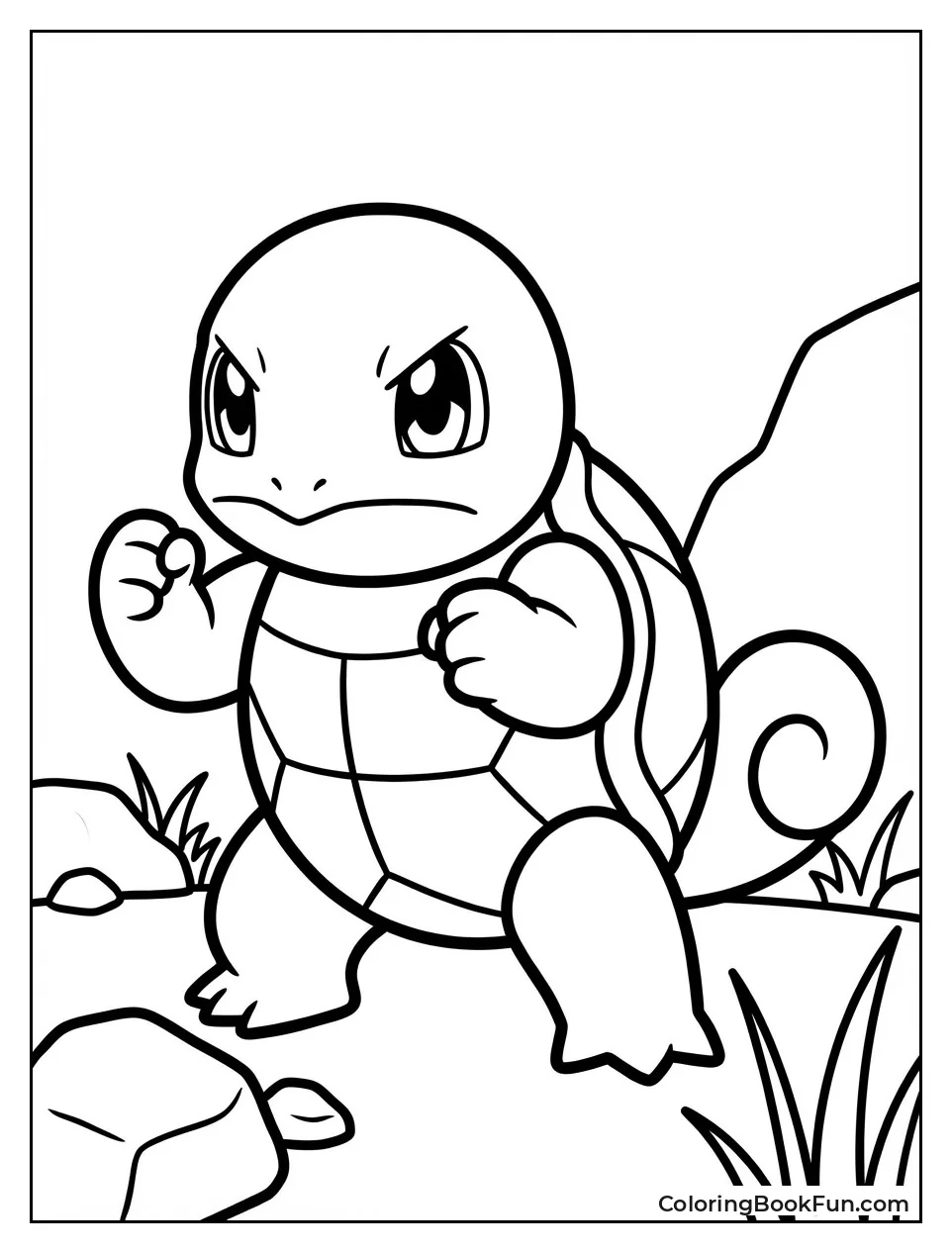 Battle Ready Squirtle Stance