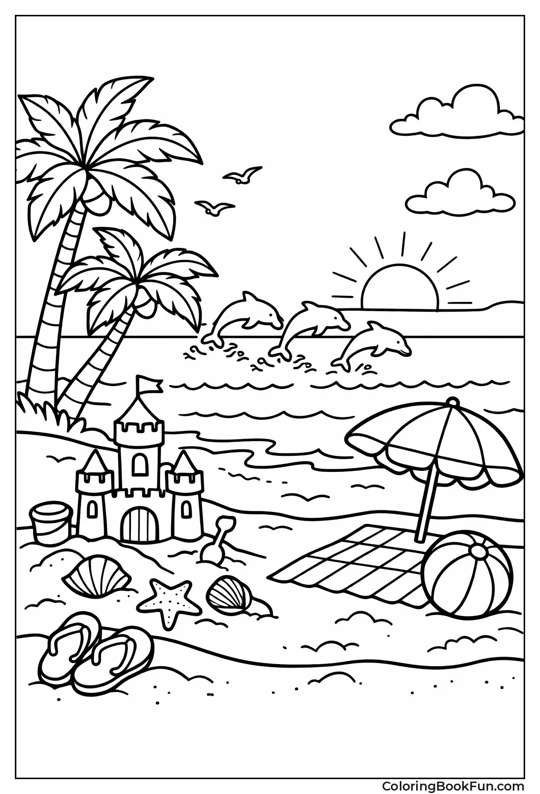 Dolphins Jump on Horizon