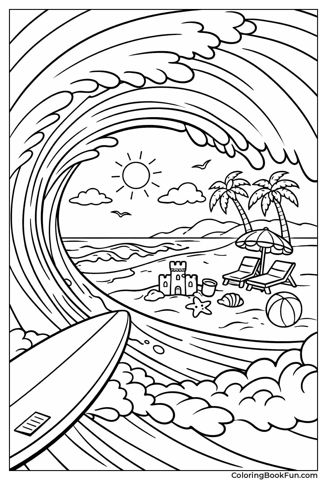 Inside Curling Ocean Wave