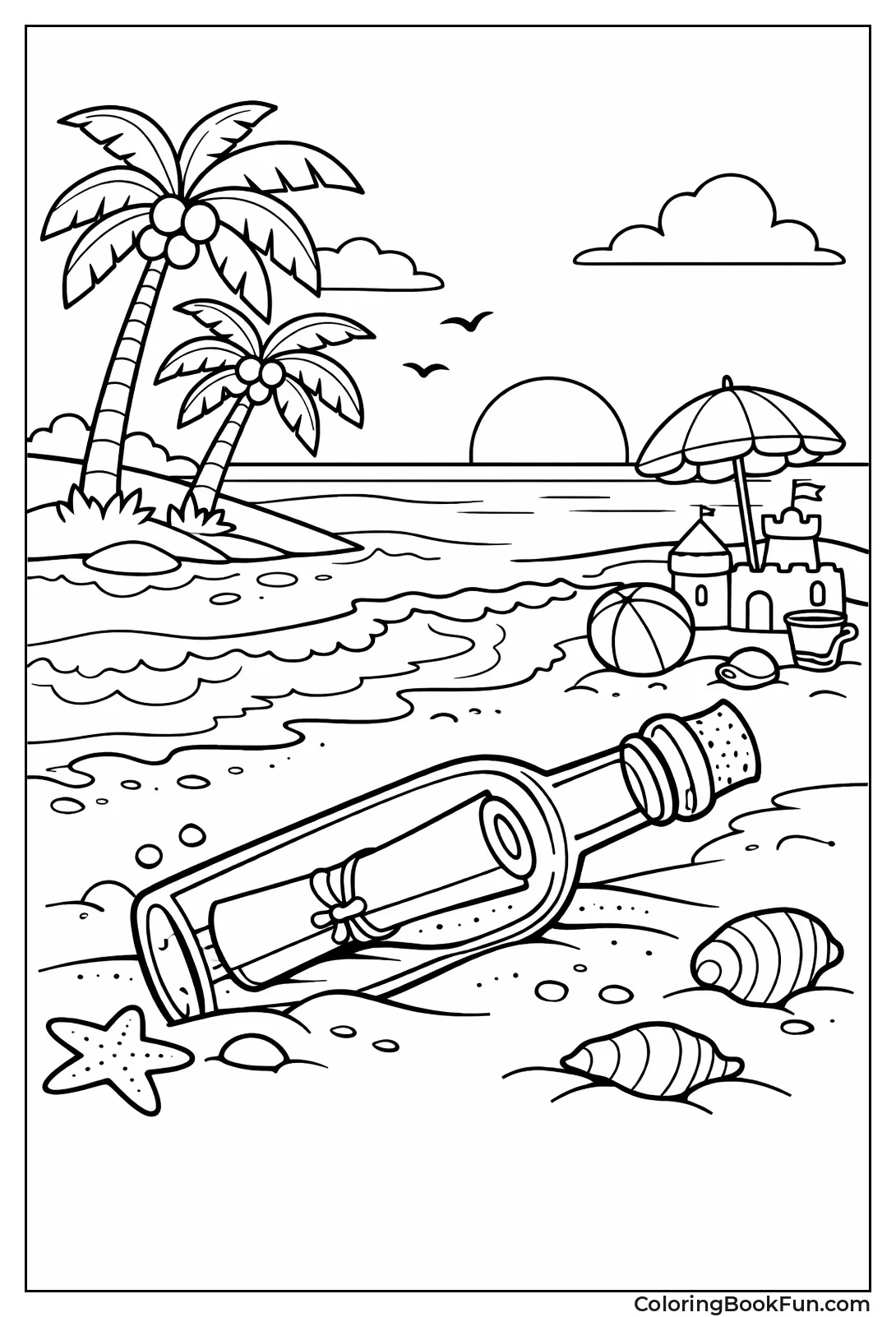 Message in Beach Bottle