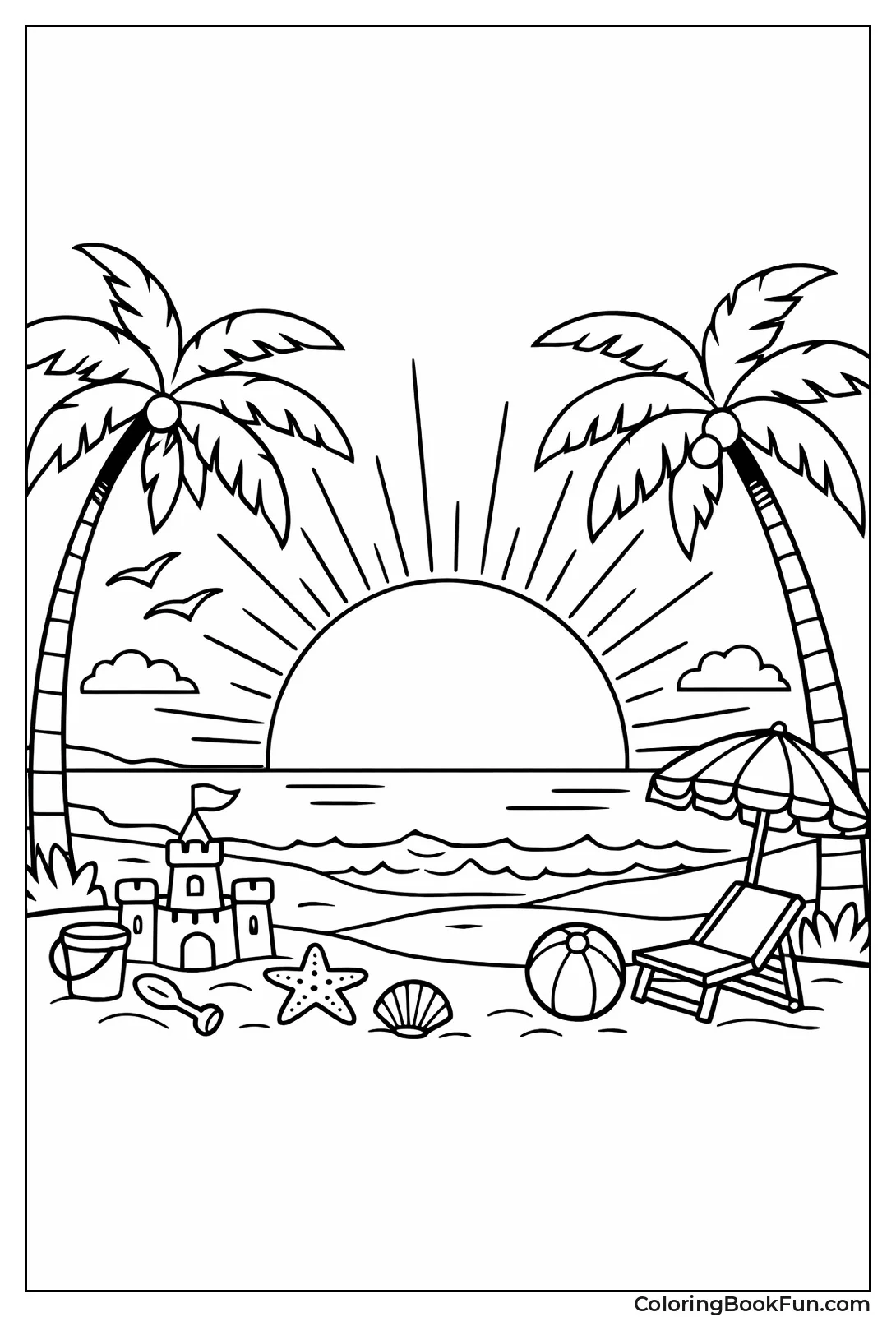 Palm Silhouettes at Sunset