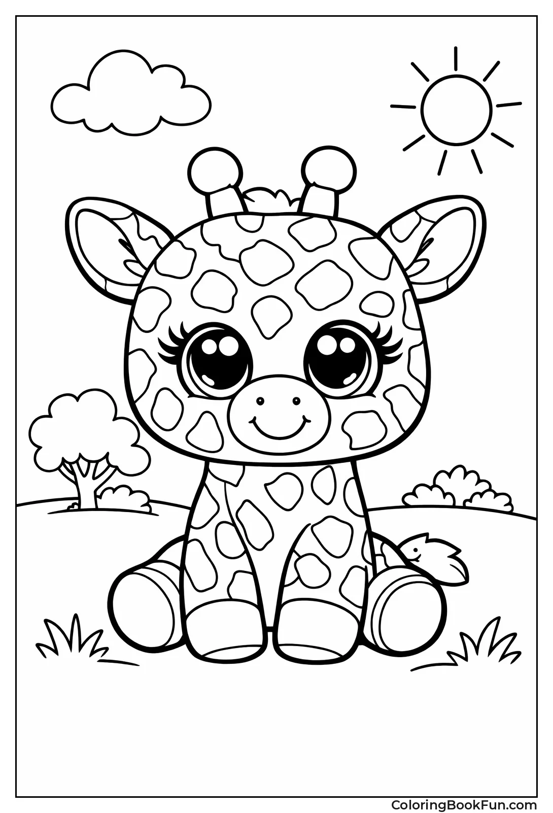 Beanie Boo Giraffe with Sparkly Eyes