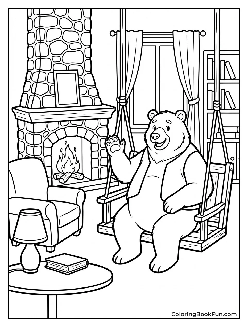 Living Room with Swing