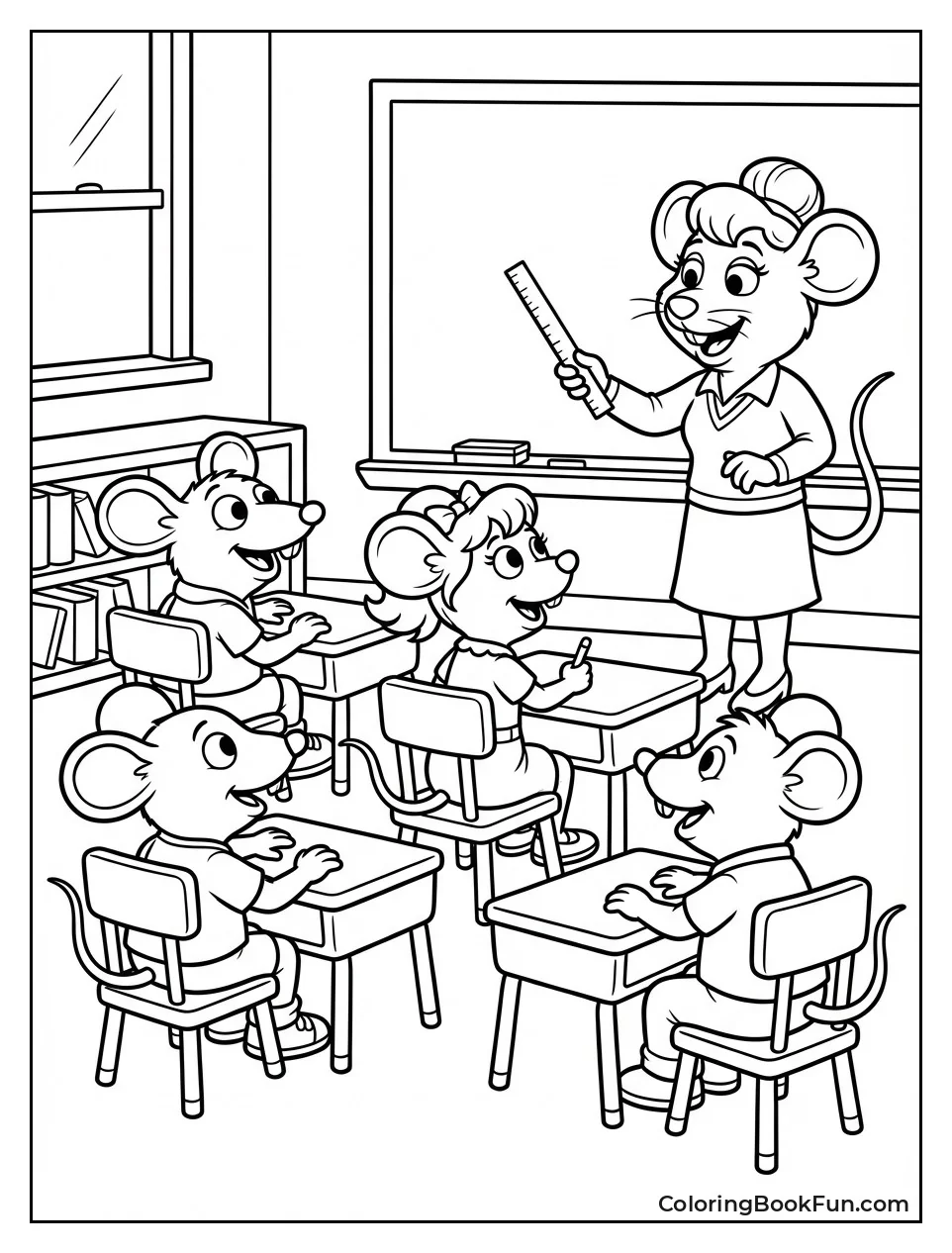 Tutter at Mouse School