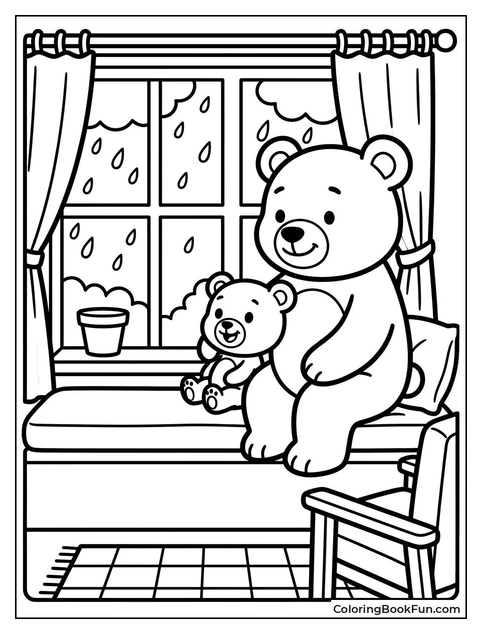 Watching Rain from Window