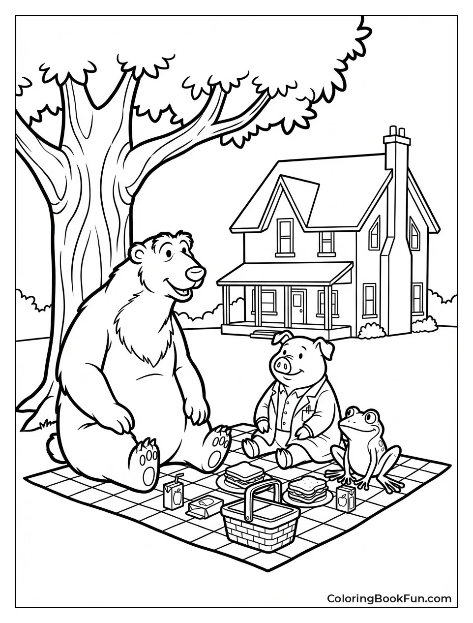 Friends at Picnic Gathering