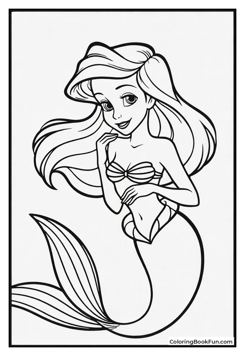 Beautiful Ariel Poses Gracefully