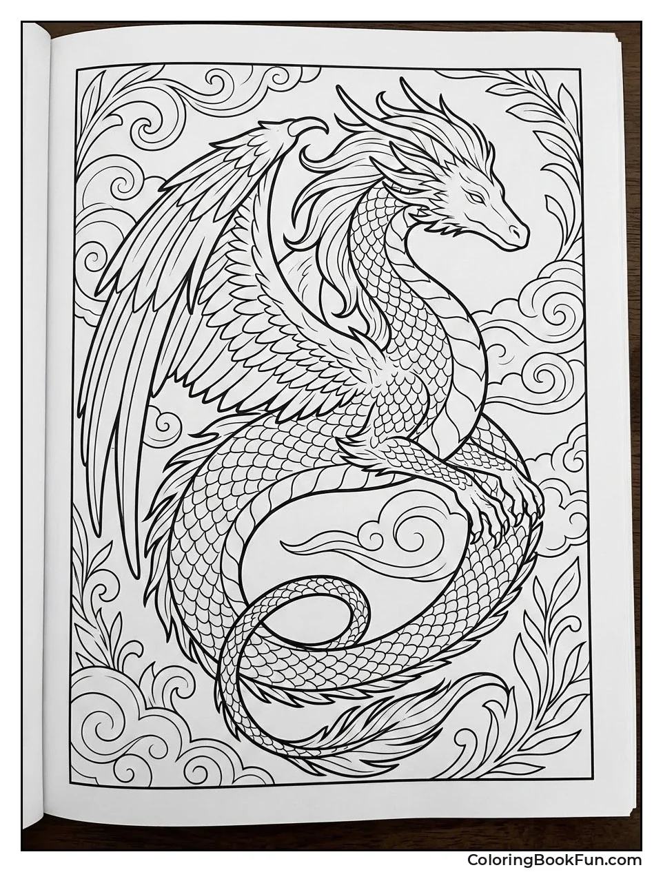 Elegant Dragon with Shimmering Scales